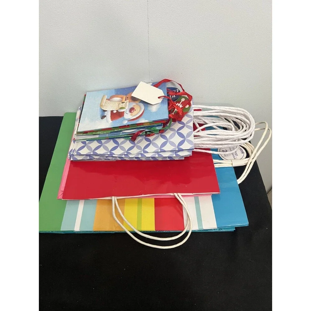 Lot of 23 Gift Bags – Mixed Sizes & Styles – Open Box – Never Used